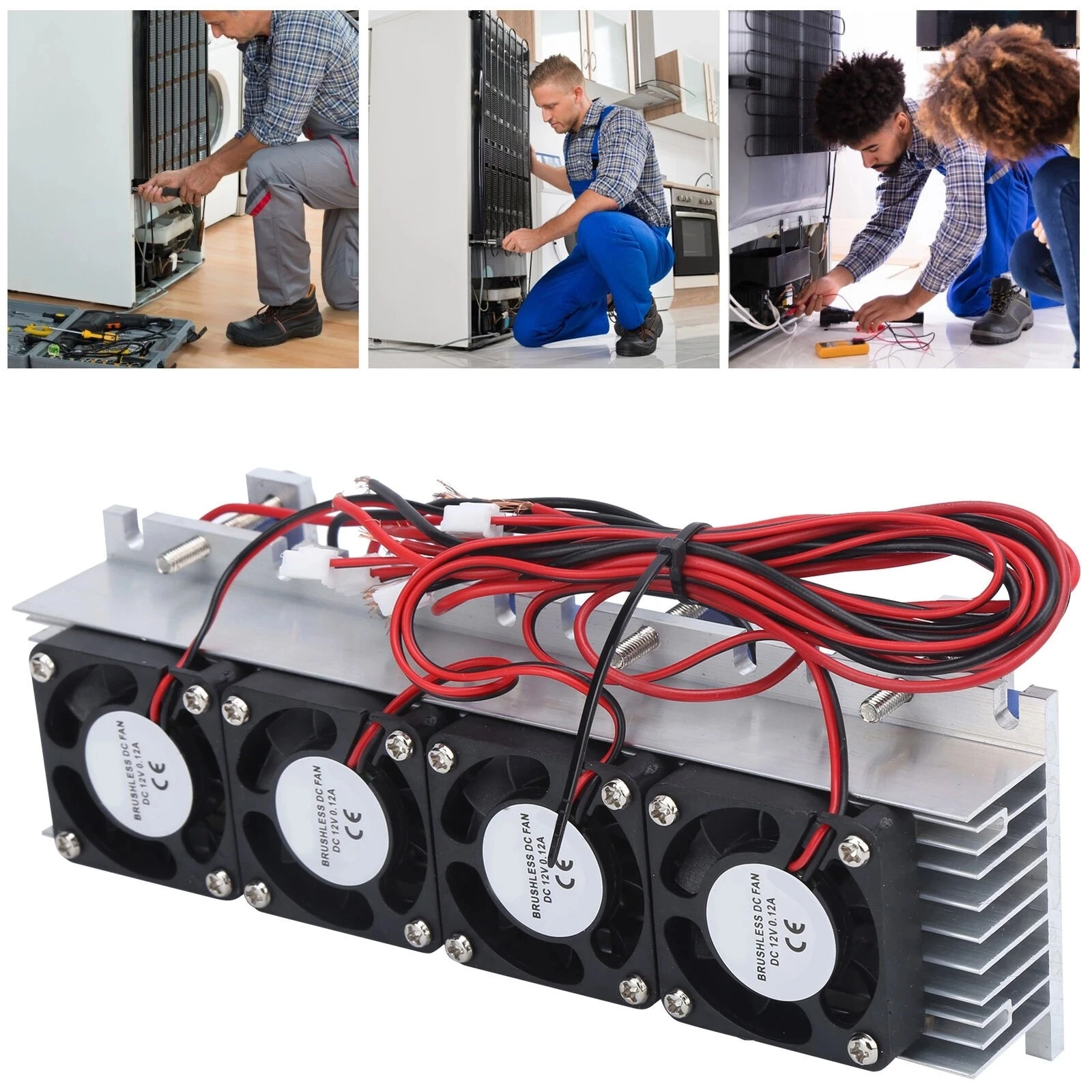 

180W Thermoelectric Peltier Refrigeration Cooler DC12V 30A Semiconductor Air Conditioner Cooling System Accessories DIY Kit