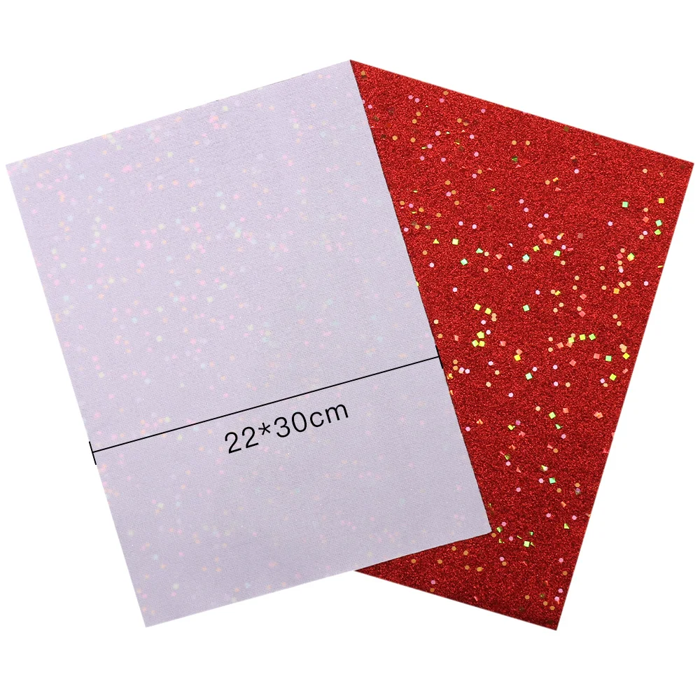 Cheer лук 22*30 см блестящие кожаные листы Красочные Блестки Синтетическая кожа ткань для бантов DIY сумки ручной работы Лоскутные материалы