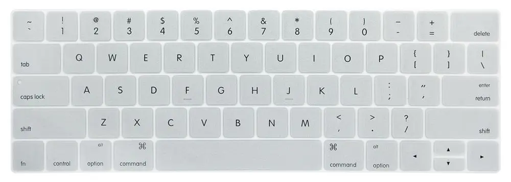 Английская американская Защитная пленка для клавиатуры для Macbook Pro 13,3 A1706 A1989 и 15,4 дюймов A1707 A1990 с сенсорной панелью