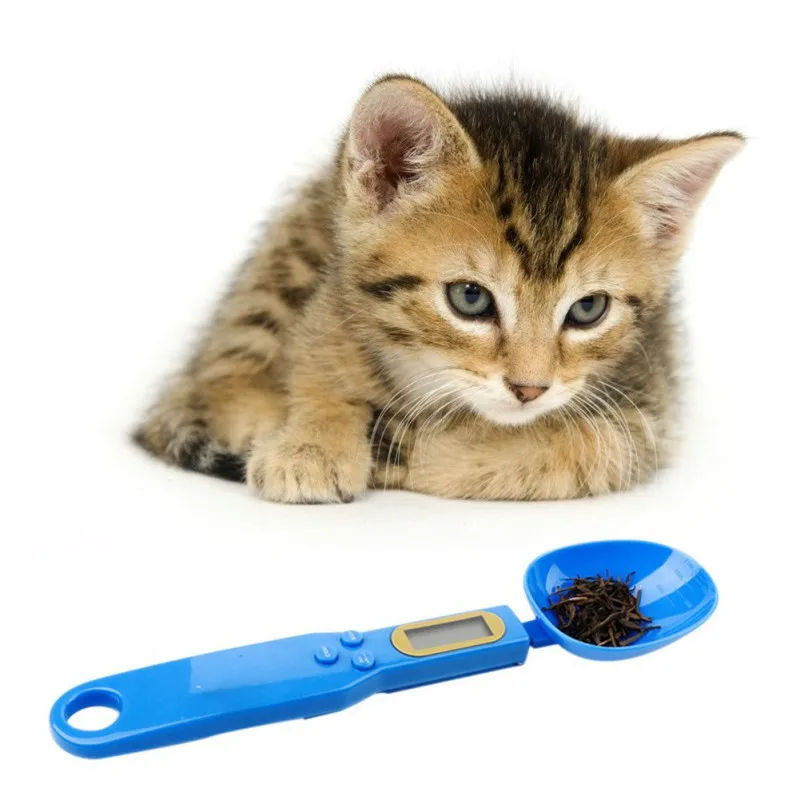 1 шт. пищевая вода для домашних животных мерная ложка чашка со светодиодным