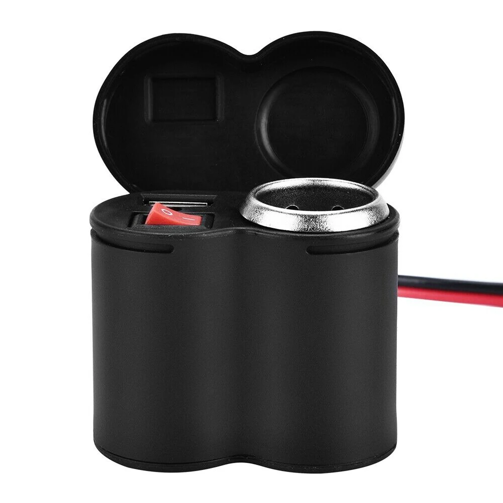 12V 24V водонепроницаемый мотоцикл USB зарядное устройство разветвитель
