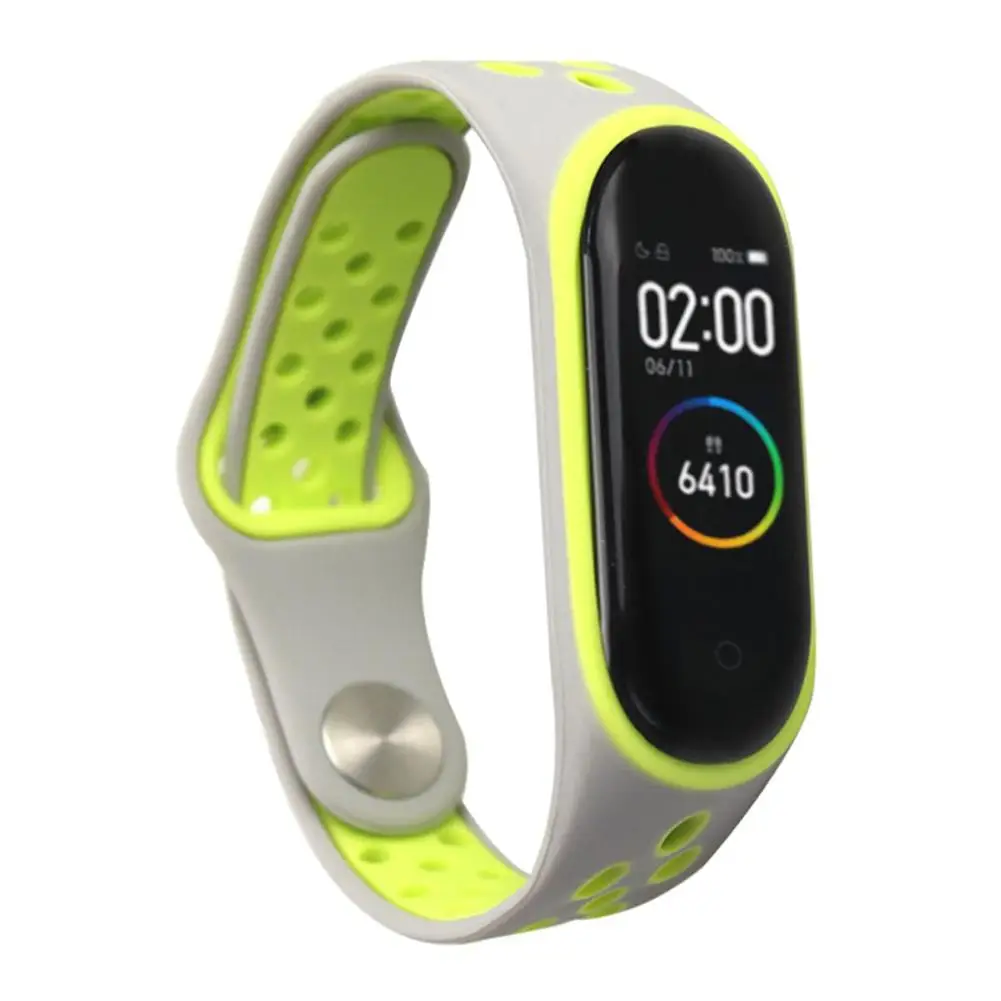 Высококачественный силиконовый ремешок для Xiao mi спортивных часов Двухцветный