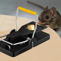 4pcs reusable catching mouse sensitive traps plastic spring pitfall clip mousetraps bait snap spring rodent catcher pest control