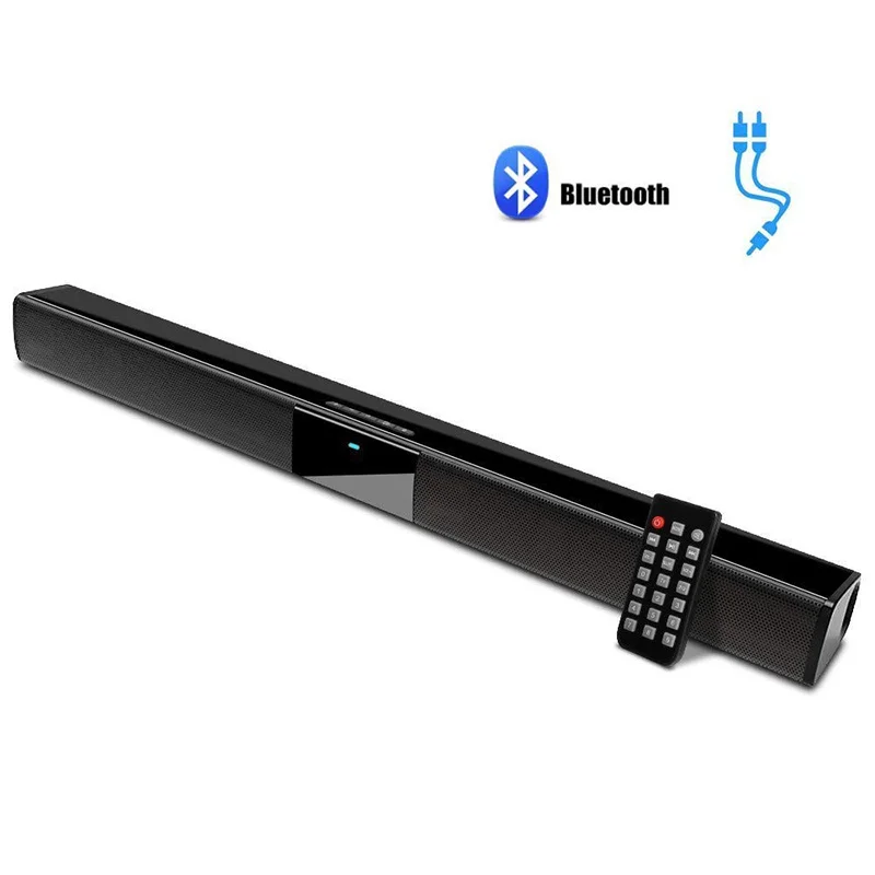Bluetooth TV sound card, 20W wired and wireless subwoofer, used for TV, PC, smartphone, tablet and remote control