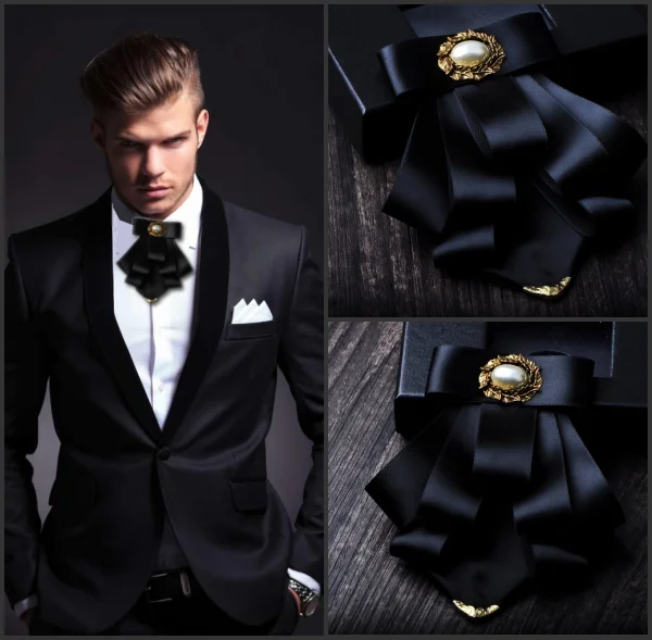 

Мужской галстук-бабочка в британском стиле мужской модный многослойный галстук-бабочка для деловых и свадебных встреч мужской аксессуар д...