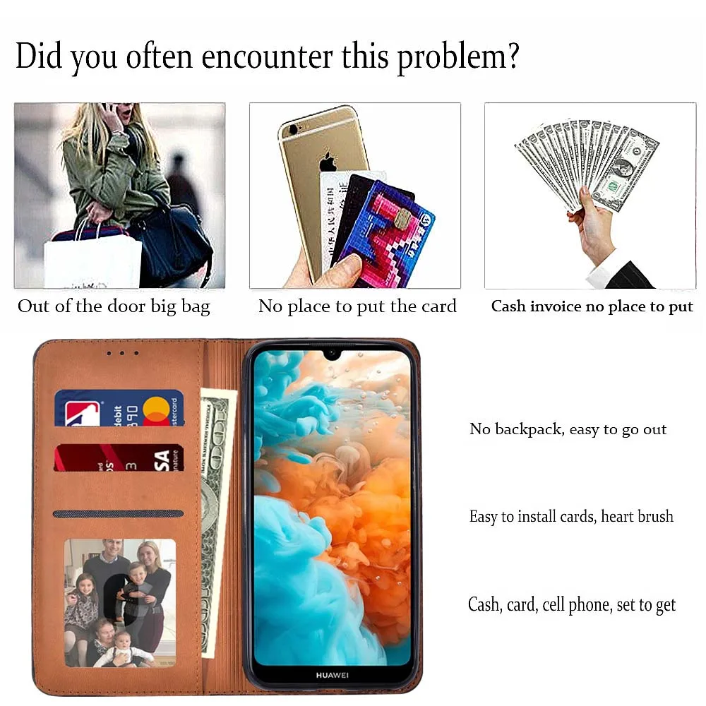 Флип-чехол для телефона Huawei Nova 5T/ Y5 2019/Y6 2019/Y6S/Y6 Pro 2019/Y9 Prime 2019 полное покрытие