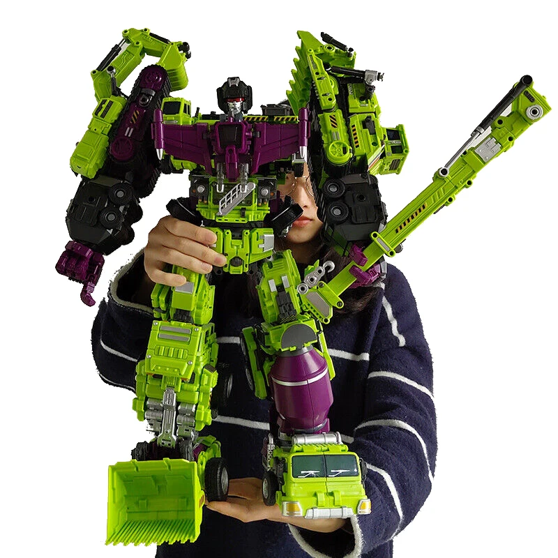 NBK 3349 игрушка-трансформер девастатор 6 в 1 комбайнер робот экшн-фигурки модель ABS 42