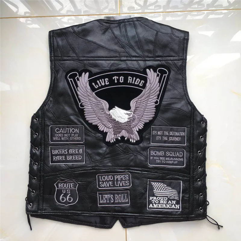 Винтажный Классический Жилет Leater для мотогонок жилет мотокросса мотоциклетный с