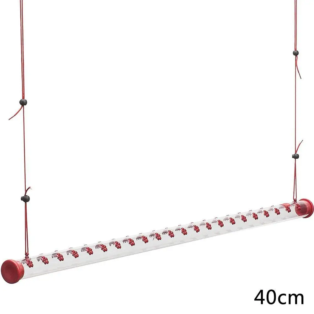 

2021 Anna's Best Hummingbird Feeder With Hole Birds Feeding Silver Red Pipe Bird Feeder Tools 40cm Dropshipping