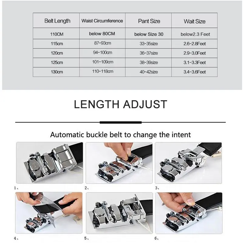 

Hi-Tie Fashion Green Cow Genuine Leather Automatic Buckle Belts for Men Luxury Gold Buckle Designer 2020 NEW Trouser Belt Strap