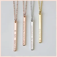 hot sale 925 sterling silver personalized customization necklace engraved necklace for women best friend gifts free shipping