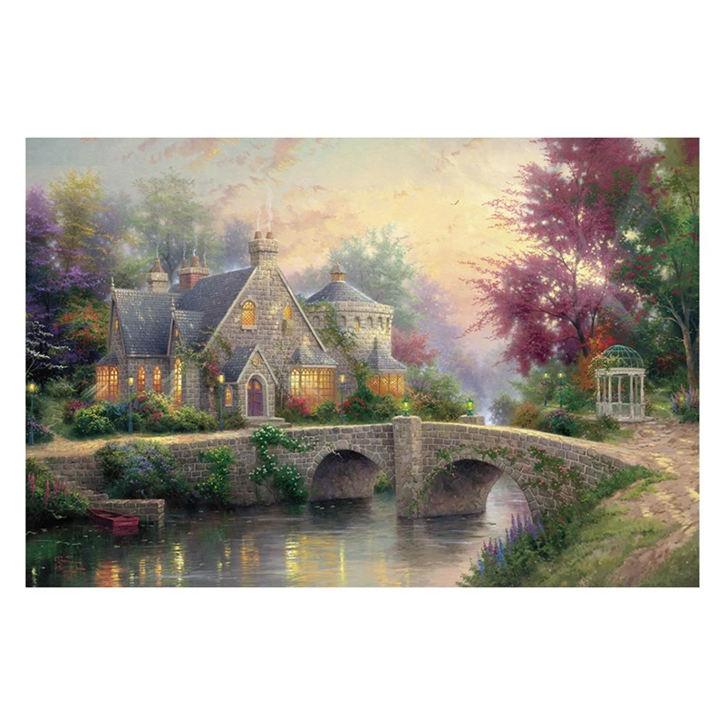 1000 шт головоломка пейзаж животные Вселенная Досуг Игрушки мост дом | и хобби