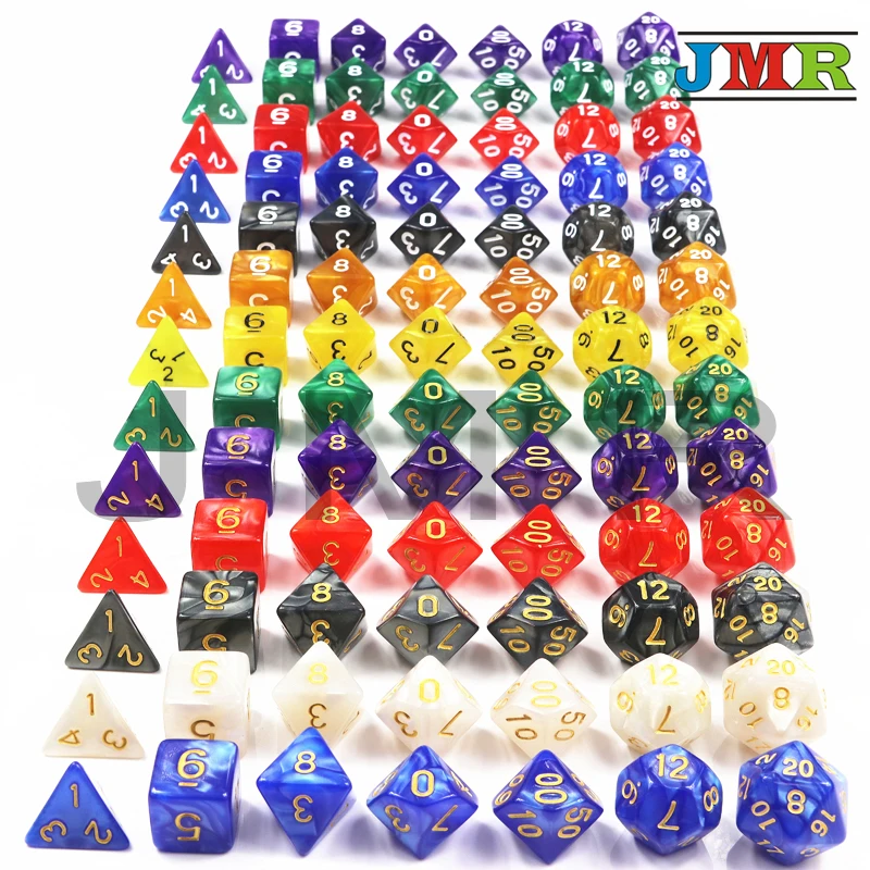 7 шт многосторонний Dnd плашка для игр дома KTV TRPG ролевые игры, настольные игры, цифровые кости, игральные кости, как настоящее время, набор игрушек