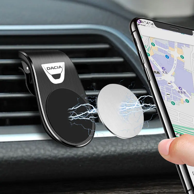1pcs magnetic car phone holder magnet mount mobile cell phone stand for dacia duster logan mcv 2 sandero stepway dokker lodgy free global shipping