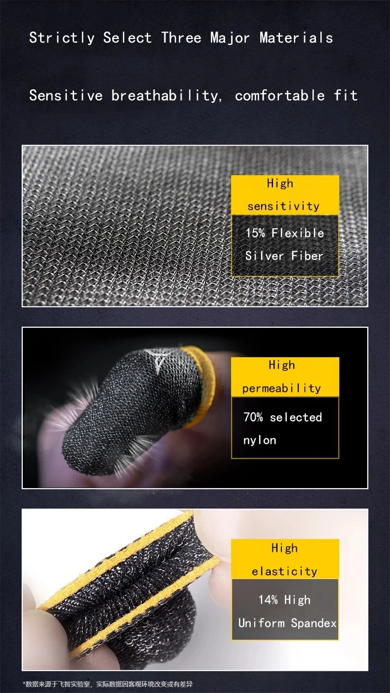 Flydigi обновленная 2-я версия 1 пара улей Sweatproof перчатки мобильный игровой контроллер телефон игровой PUBG Профессиональный палец крышка