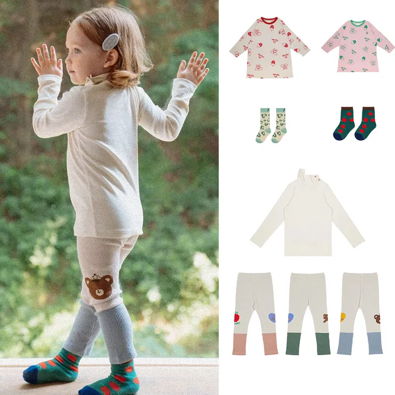 

Baby Girls Dress Legging Stocks 2021 New Autumn Kids Clothes Cartoon Toddlers Girls Dress Legging Stocks Clothes For Girls
