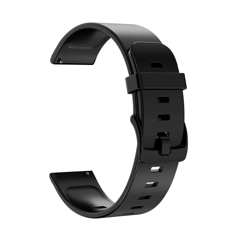 20 мм силиконовый ремешок для samsung gear sport S2 Classic Frontier watch Band huami amazfit Bip - Цвет: Black
