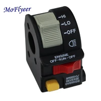 moflyeer atv 22mm handle bar headlight switches motorcycle handlebar light kill stop part high low beam light switch