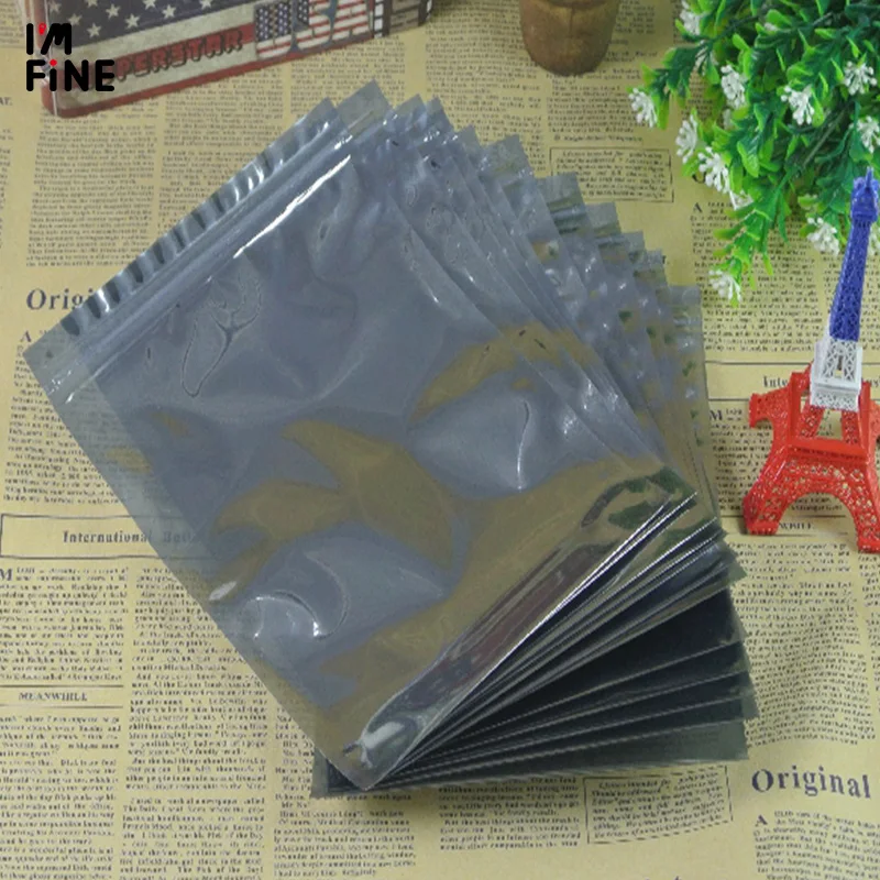 

50pcs Anti Static Shielding Ziplock Bag ESD Anti-static Instruments Pack Pouches Waterproof Self Seal Antistatic Bag