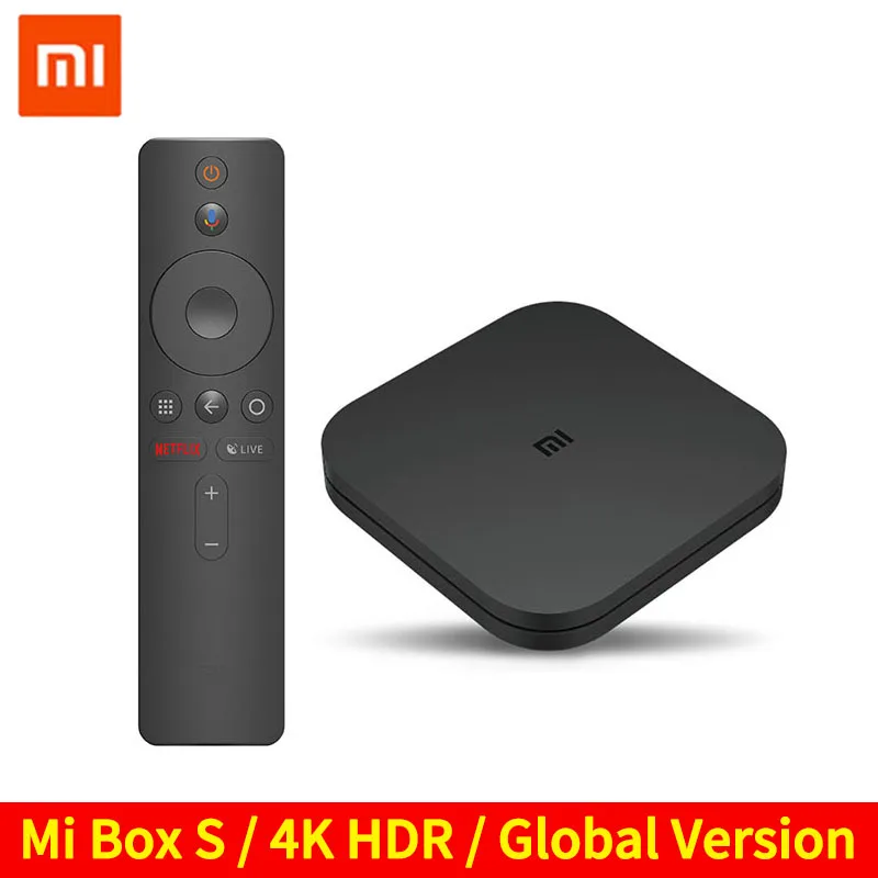 Оригинальная ТВ приставка Xiaomi Mi TV Box S 4K HDR Android 8 1 Ultra HD 2G 8G WIFI Google Cast Netflix IPTV