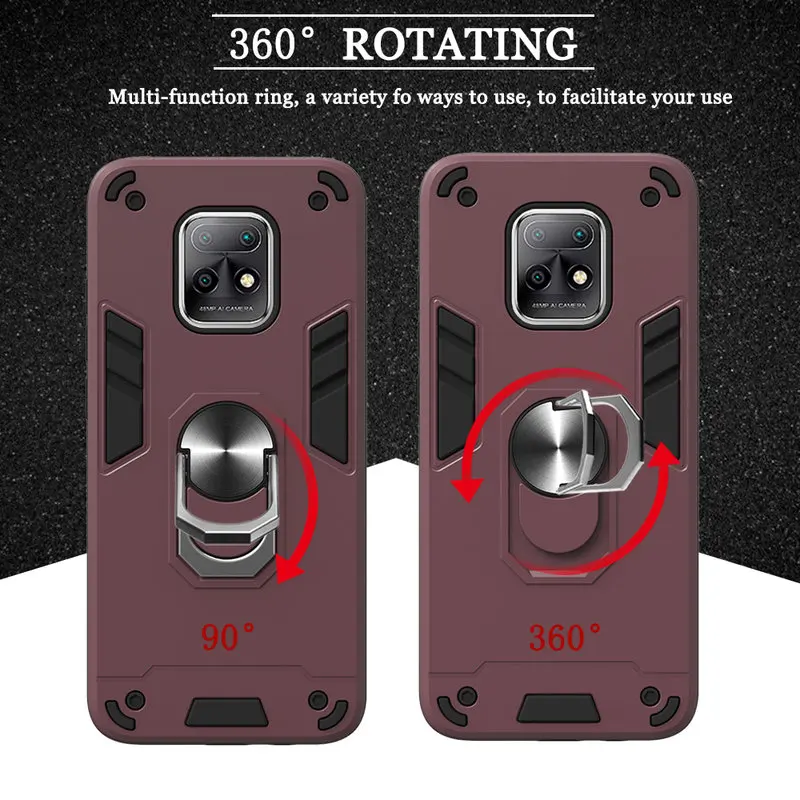 

Shockproof Phone Case For Xiaomi Redmi 10X 5G Luxury Armor Phone Back Cover For REdmi 10X 5G 10X Pro 5G Heavy Protective Cases