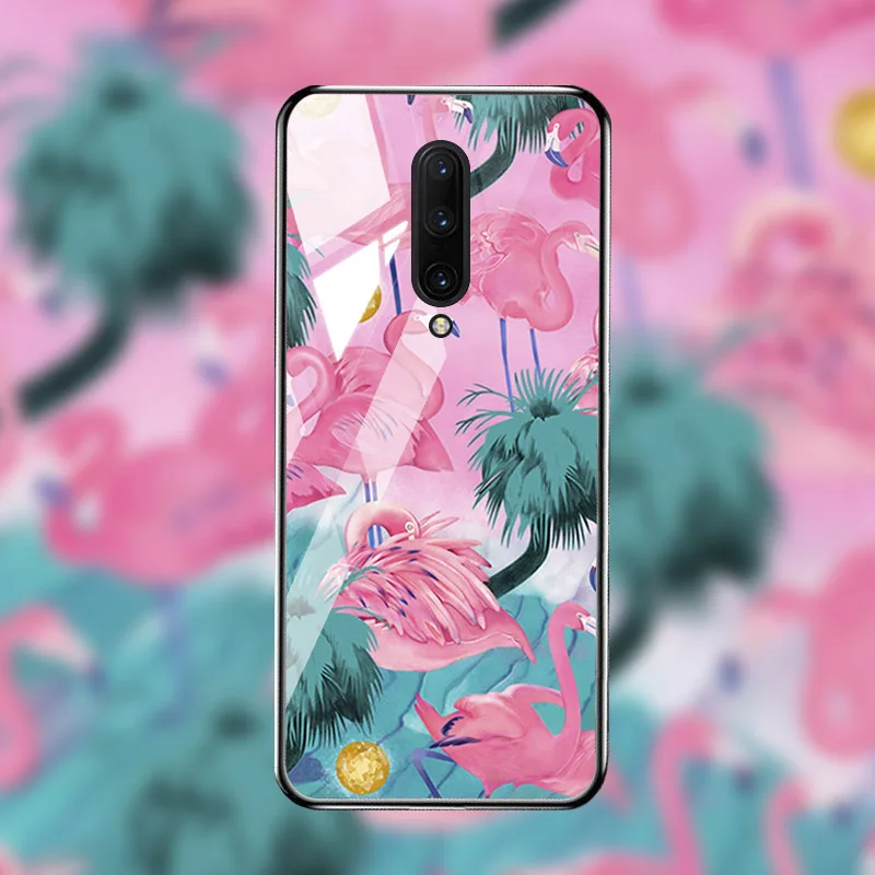M025 Чехол из закаленного стекла для Oneplus 7T 7 Pro чехол s On для One plus 7T 7 Pro Чехол Coque Funda Bumper Coque для OnePlus 7 Pro - Цвет: M025
