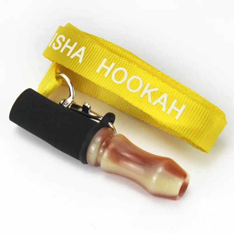 Цвет: желтый Силиконовые кальянные мундштук для Sheesha кальян наргиле Shisha аксессуары для подвеса веревки ремешок из смолы рот советы - Цвет: Цвет: желтый