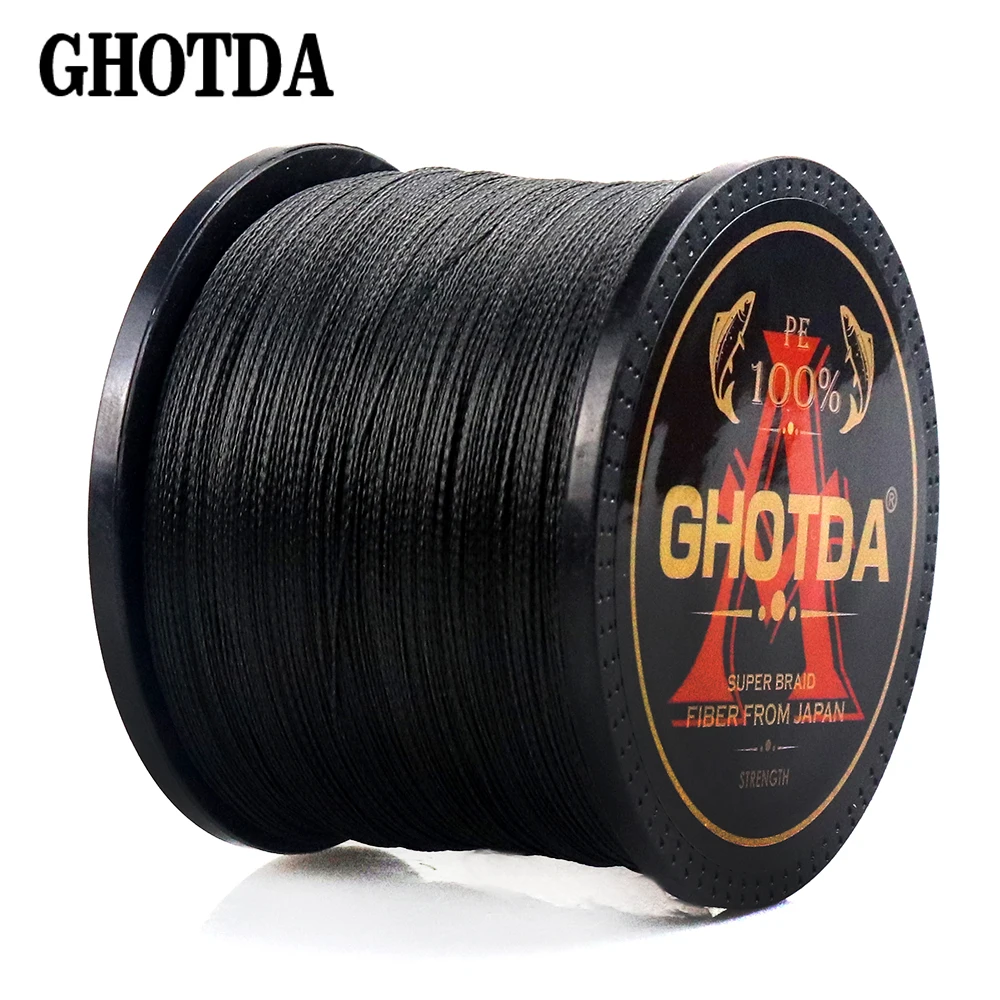 GHOTDA 1000 м леска 10 80LB плетеная гладкая многонитевая PE для морской