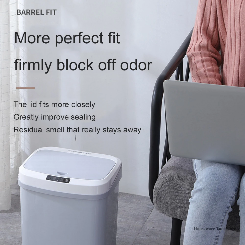 

Automatic Smart Auto Sensor Dustbin Trash Can Waste Bin Kitchen Garbage