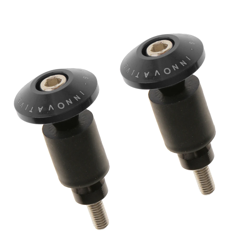 

2x Universal Bar End Plugs Handlebar Stem Cap Locking Caps for Motorcycle