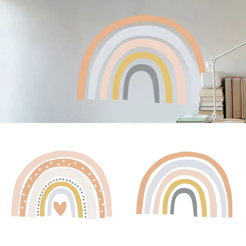 

Nursery Stickers Wallpaper Window Door Sticker Self-adhesive Children's Room Decoration Wall Poster Cute Wall Stickers Rainbow