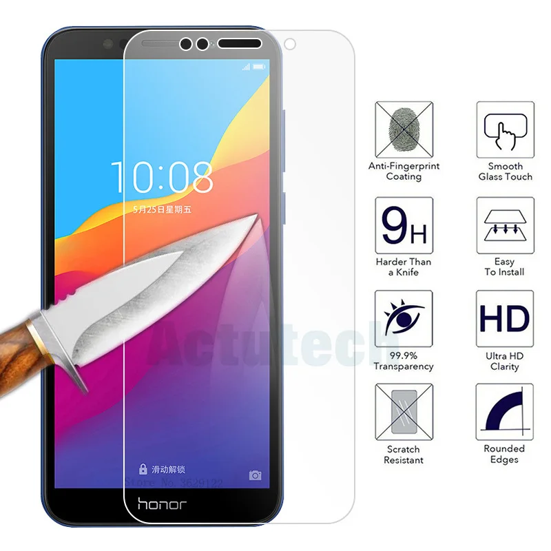 Защитная пленка для экрана Honor 7A Pro закаленное стекло Huawei 7C защитная с защитой от