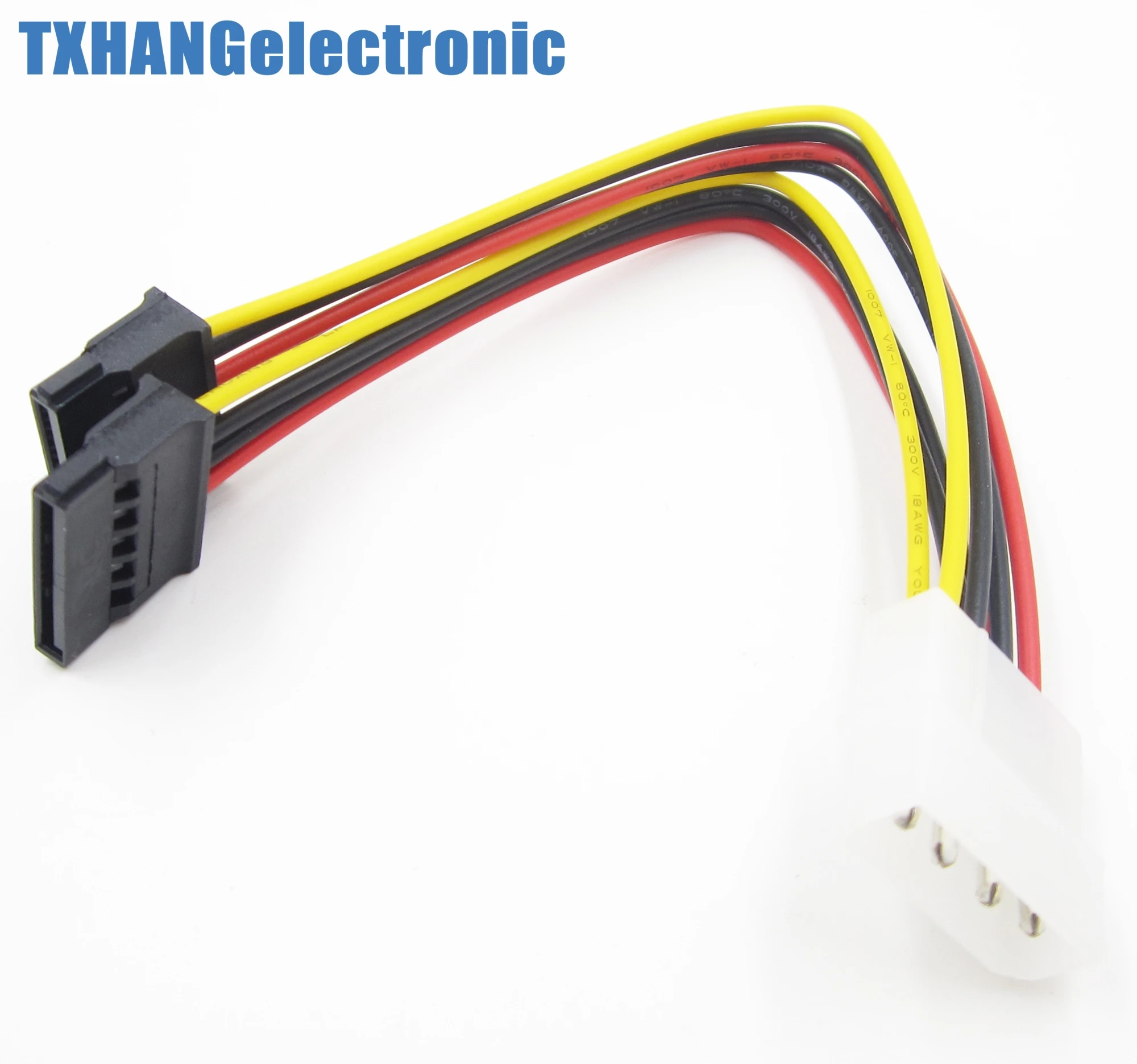 10 шт. 4 Pin IDE Molex на 2 Последовательный ATA SATA жесткий диск адаптер питания кабель