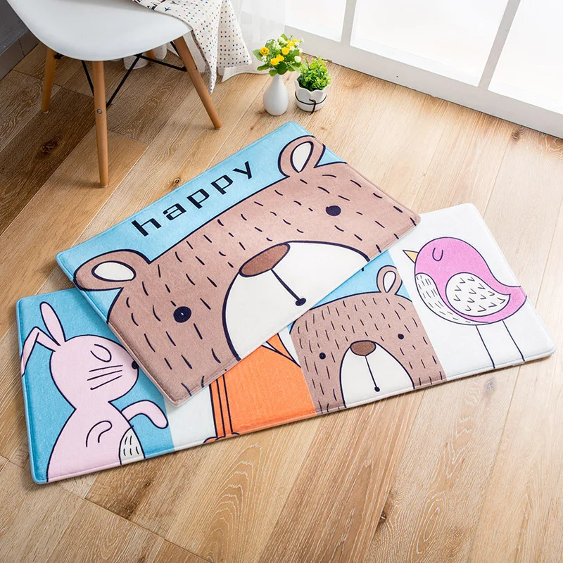 1 шт. коврик для ванной комнаты мультяшный туалета Противоскользящий ковер