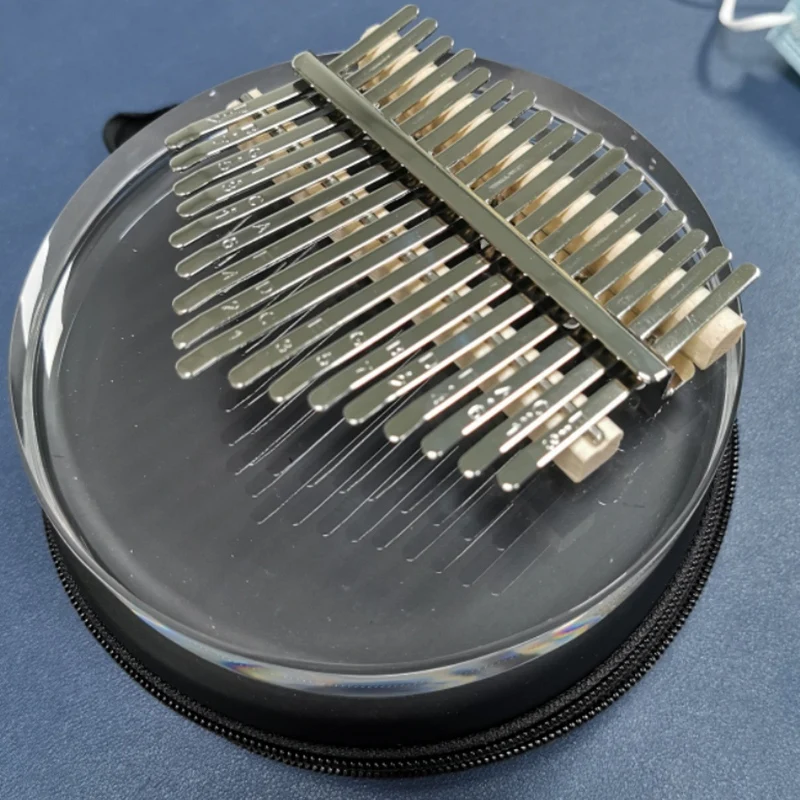

17-Key Kalimba Thumb Piano Transparent Acrylic Instrument with Carry Bag