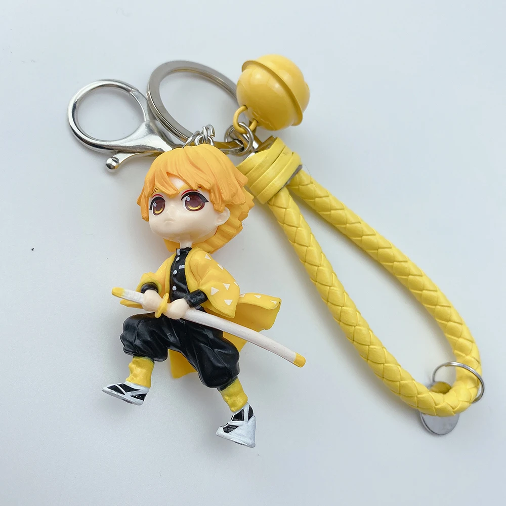 

Demon Blade Key Chain Animation Demon Hunter Key Chain Backpack Pendant Lovely Ghost Blade PVC key Chain Keyrig Pendant