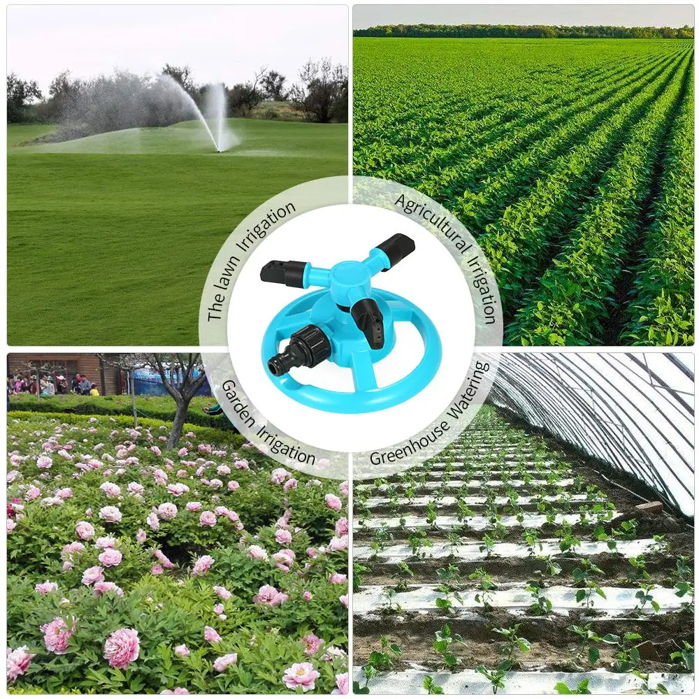 360 градусов автоматический вращающийся садовый газонный спринклер полив