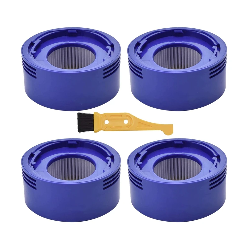 

TOP!-4 Pack Vacuum HEPA Post Filter Replacement Kit for Dyson V8+ V8 V7 Absolute Animal Vacuum Cleaner Accessories