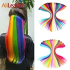 Синтетические накладные волосы с эффектом омбре, 57 цветов, длинные прямые накладные волосы, накладные шиньоны, высокотемпературные накладные волосы Faber