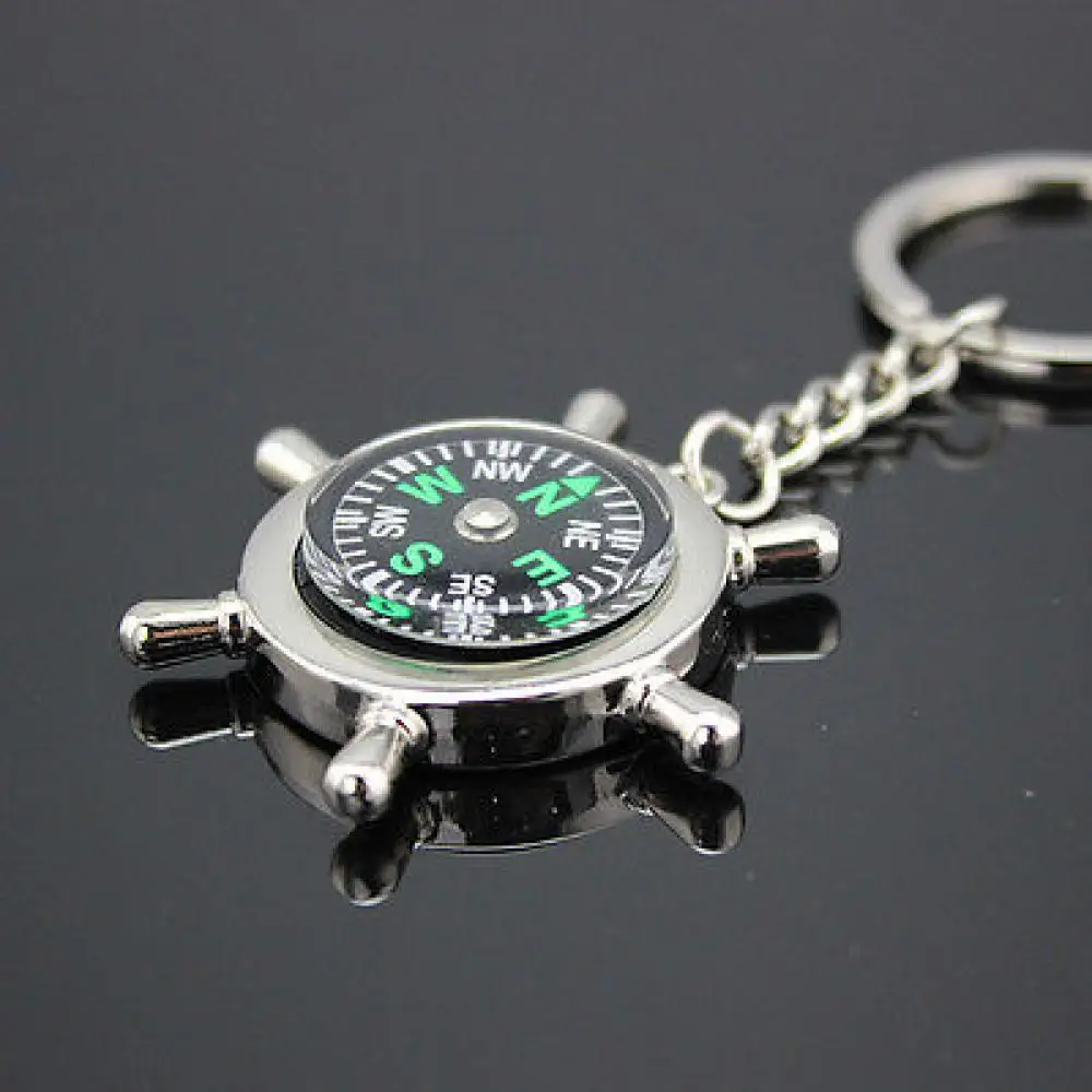 Автомобильный компас брелок многофункциональный для пеших прогулок пластиковый