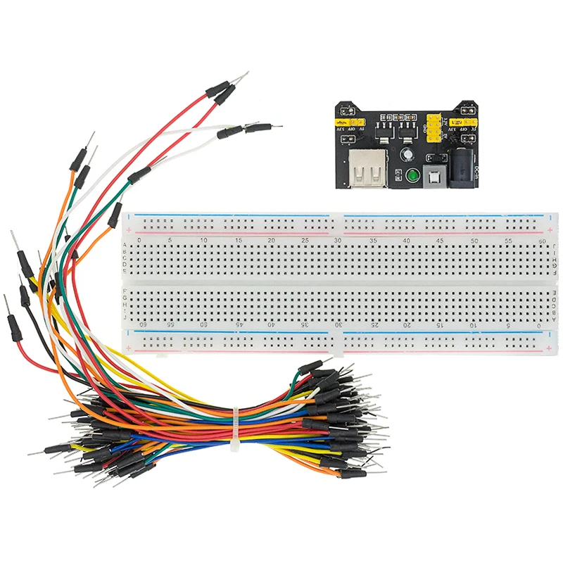 3 V/5V MB102 Макет + MB 102 830 точек прототип макетная плата комплект 65 перемычек|jumper wire|bread