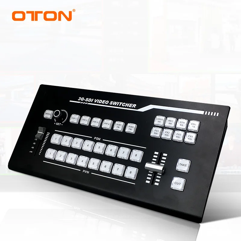 Oton 8 канальный цифровой SDI/HD MI Multiview прямая трансляция видео коммутатор Миксер с