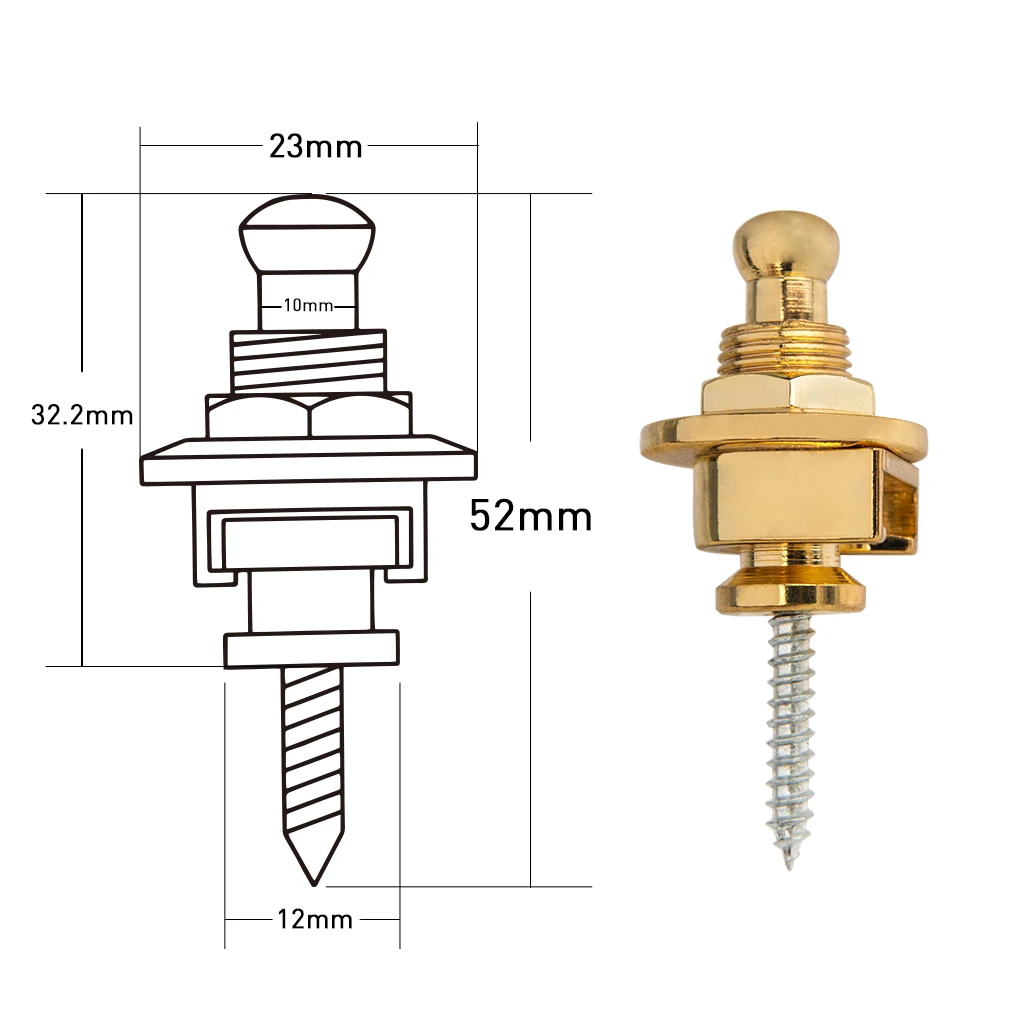 naomi 2 teilesatz elektrische gitarre bass pins strap taste strap lock quick release runde kopf gitarre strap locks einfach zu installieren free glob