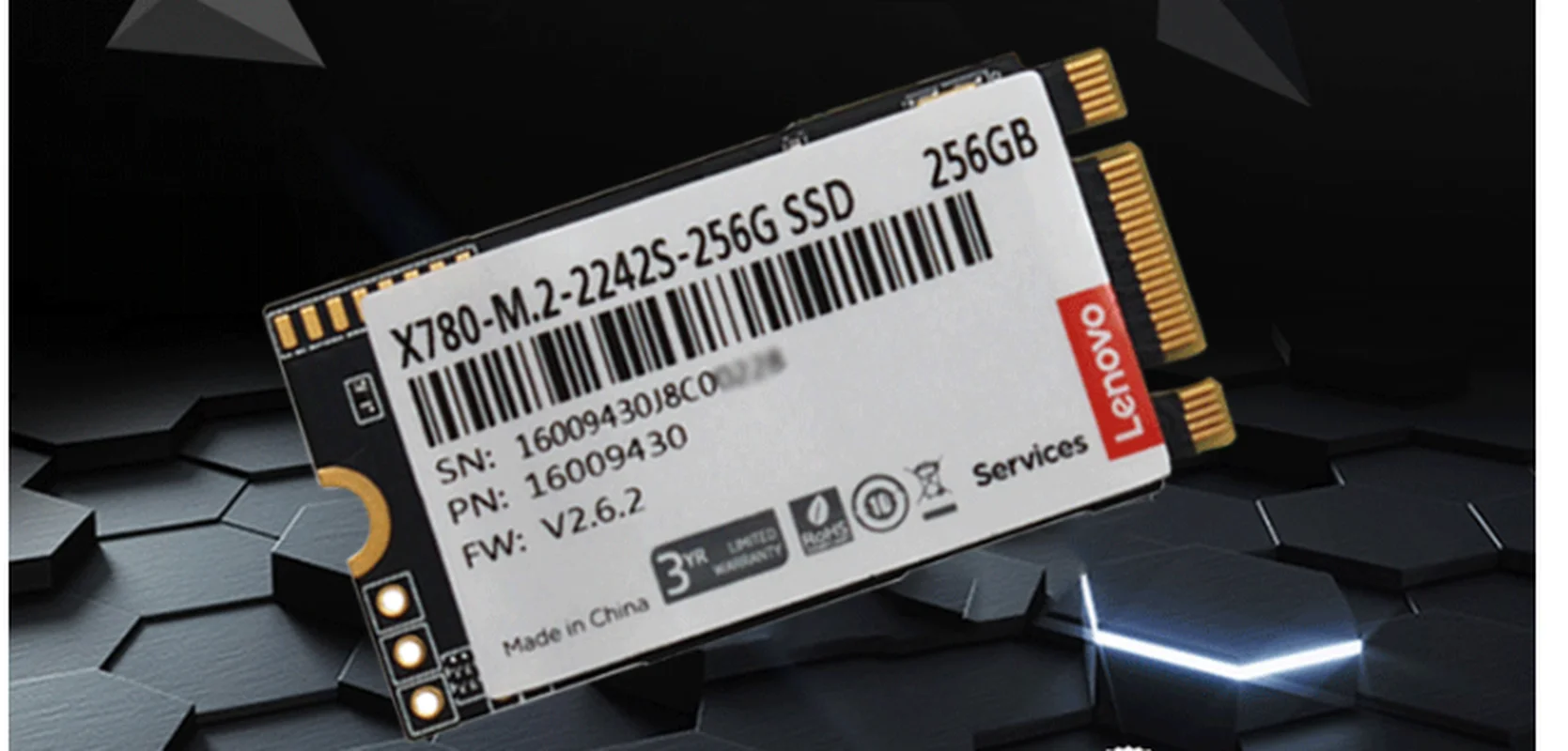 Lenovo m.2 2242 256G NGFF твердотельный накопитель X780 NVME 256G|Комплектующие для ремонта