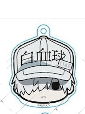 

Anime Cells at Work! Sekkekkyuu Hakkekkyuu Kesshouban Acrylic Keychain Pendant Bag Charm Decor Cosplay Q Version Holiday Gifts