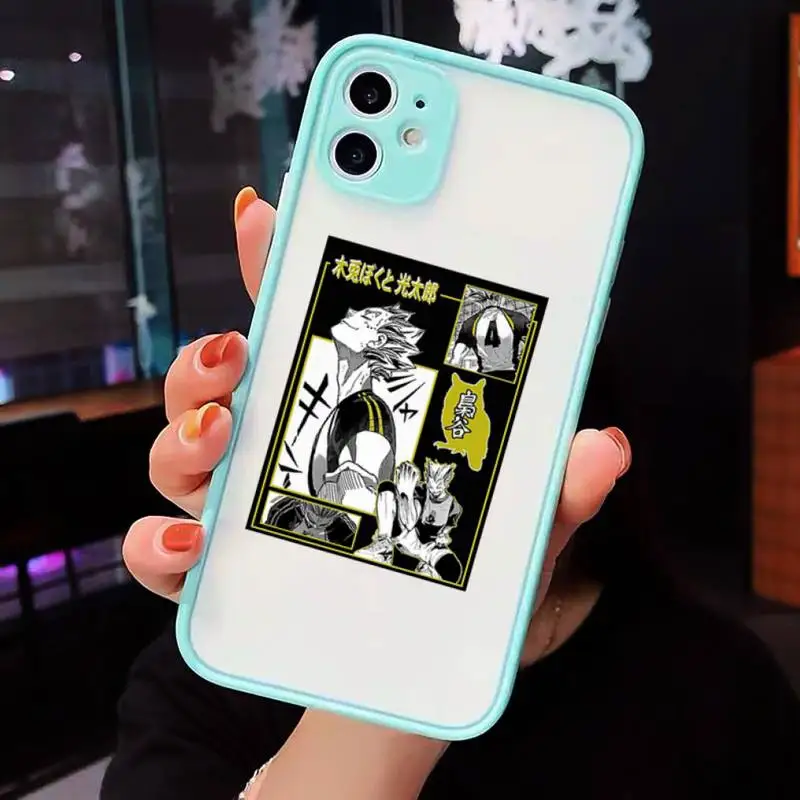 

Oya Haikyuu Love Volleyball Phone Cases Matte Transparent for iPhone 7 8 11 12 s mini pro X XS XR MAX Plus cover funda