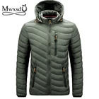 Mwxsd Мужская теплая Толстая парка, пуховое пальто и куртка, зимняя мужская куртка с капюшоном, теплое толстое меховое пальто, мужское толстое пальто