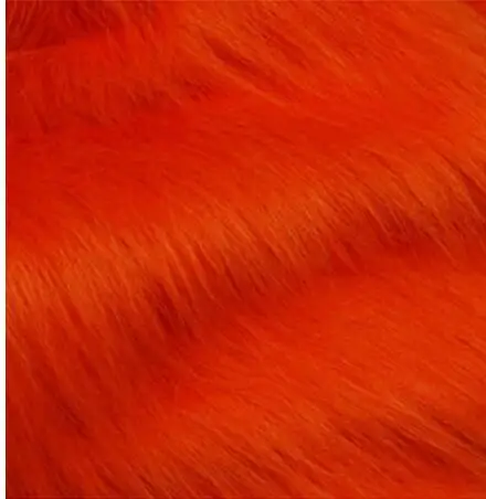 orange red 150 см* 100 см 7 см меховая длина, плюшевая ткань, мохнатая ткань для демонстрации, мягкая ткань из искусственного меха животных, ткань для обивки одежды - Цвет: orange red
