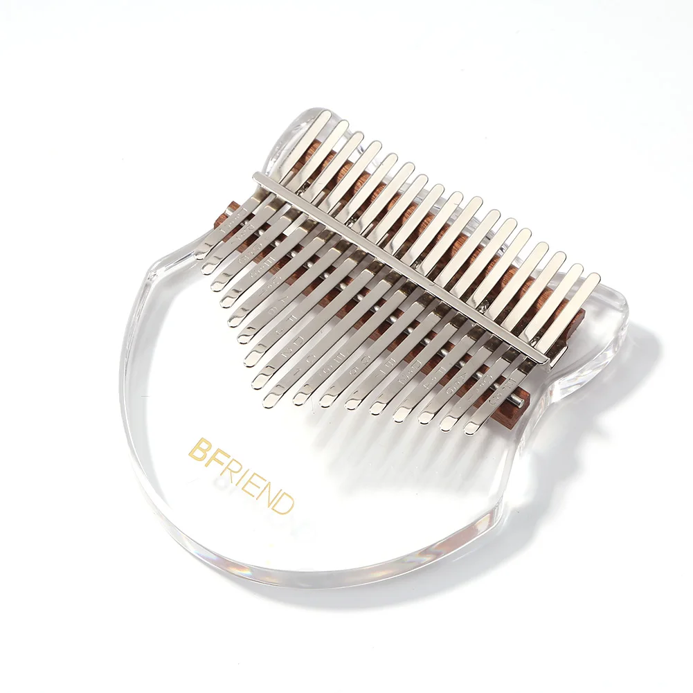 

Musical Instrument Thumb Piano Mbira 17 Key Crystal Acrylic Kalimba Music Lovers Playing Accessories for Beginner