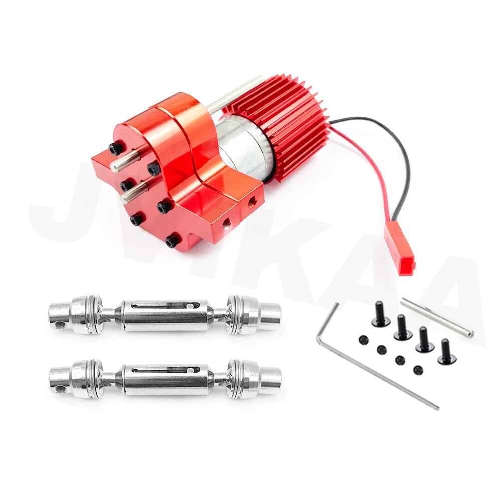 Caja de cambios de Metal 370, Motor de cepillo con eje de transmisi&oacute;n para WPL C14 C24 B24 B36 MN D90 MN99S RC, actualizaci&oacute;n de coche, accesorios-2